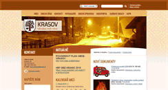 Desktop Screenshot of obec-krasov.eu