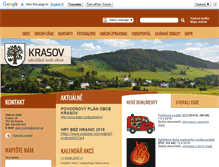 Tablet Screenshot of obec-krasov.eu